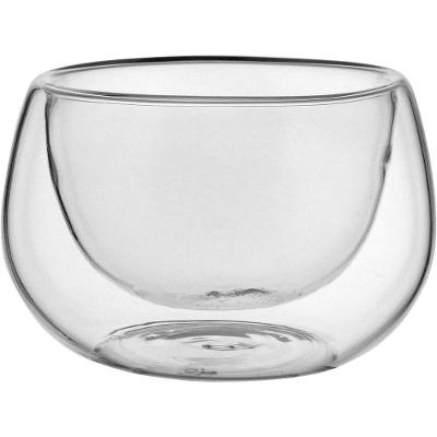 Saladeira 6X10X10Cm 180Ml Borosilicato Transp Parede Dupla