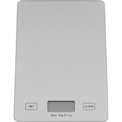 Scale Balança Digital 2X15X22Cm 5Kg Vidro Cinza