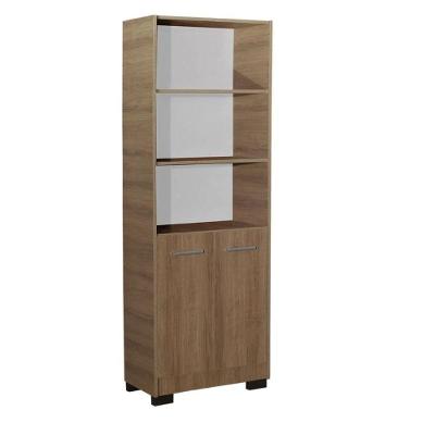 Estante Para Livros Multiuso Onix Mel 4 Prateleira Com Porta