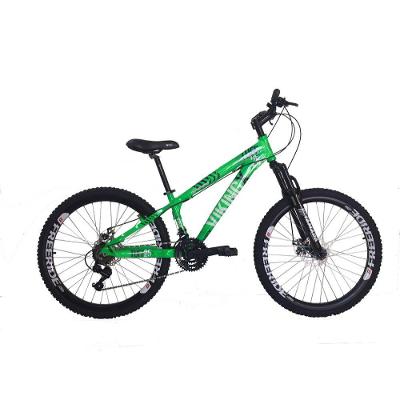 Bicicleta Tuff25 Freeride Aro 26 Verde Neon Viking X