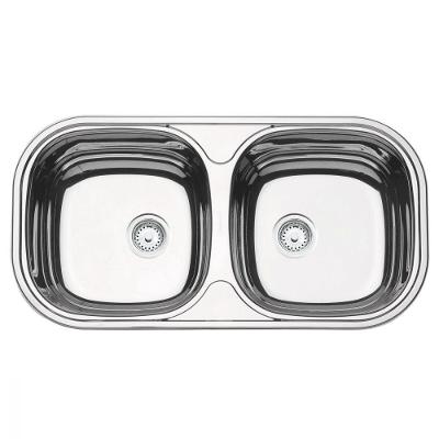 Cuba Tramontina Isis 2c 34 Bs Aço Inox Alto Brilho 78x40cm