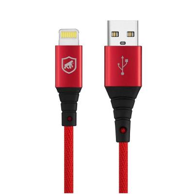 Cabo Tech Proof Vermelho ( Iphone / Ipad ) Lightning 1,2M (Mfi Homologado) - Gshield