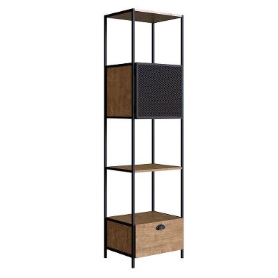 Estante 02 Portas New 180 Cm Vermont E Preto - D'rossi