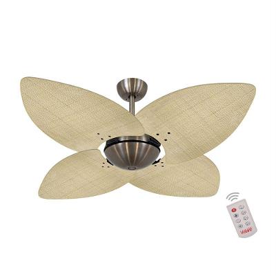 Ventilador De Teto Bronze 4 Pás Palmae Natural 127V