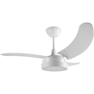 Ventilador Búzios Led Branco 110V 3 Pás Brancas