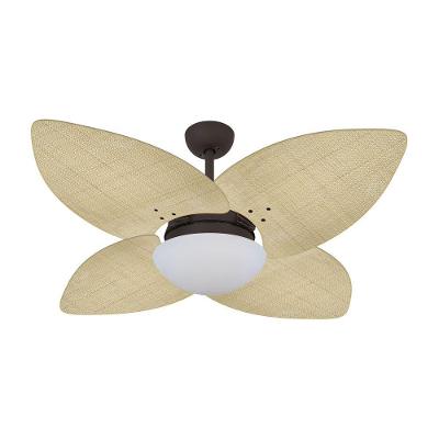 Ventilador De Teto Marrom 4 Pás Palmae Natural 220V
