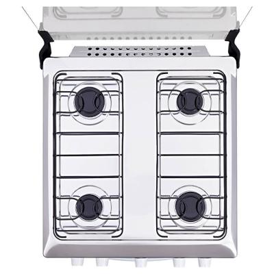 Fogão 4 Bocas Atlas Coliseum Plus Branco Mesa De Inox Bivolt