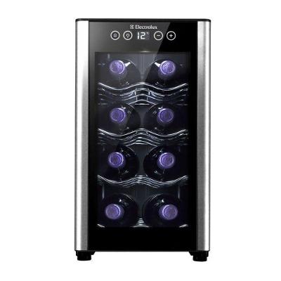 Adega Electrolux 8 Garrafas 1 Porta Preta Acabamento Em Alumínio (acb08) - Bivolt Bivolt