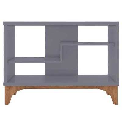 Estante Para Livro Decorativa Cinza Loft - Líder Design