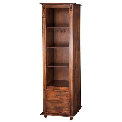 Estante Torre Antique Com 3 Prateleiras e 2 Gavetas
