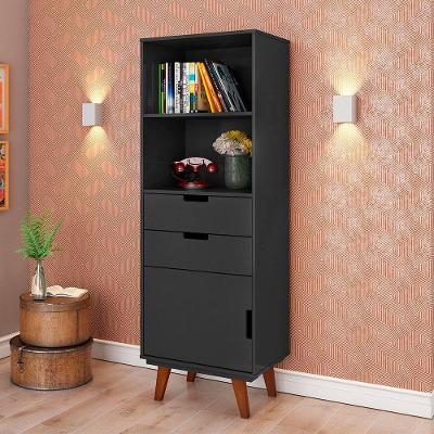 Estante Vintage Paris Preto Ac - Cor: Preto
