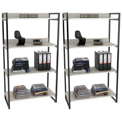 Kit 2 Estantes Estilo Industrial 80cm Snow Mpozenato