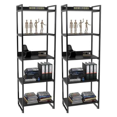 Kit 2 Estantes Estilo Industrial 60cm Preto Onix Mpozenato