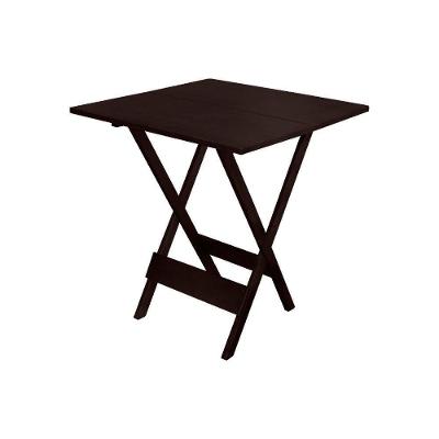 Mesa Dobrável De Madeira Maciça 70X70 - Imbuia - Marrom