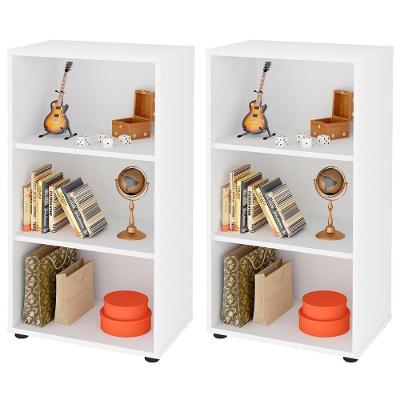 Kit 2 Estantes Com 2 Prateleiras Clean A2 81X45 Cm Branco