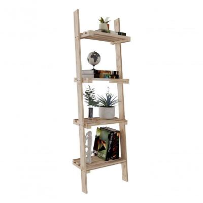 Kit Estante 4 Planos Exclusivo Decorativo Design Minimalista E Cabideiro Araras Pinus Para Roupas E