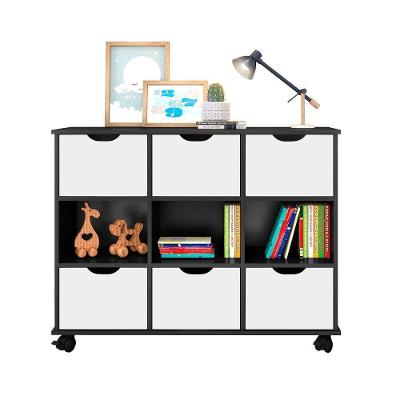 Nicho Organizador C/ 6 Gavetas Roterdã Q01 Preto/Branco