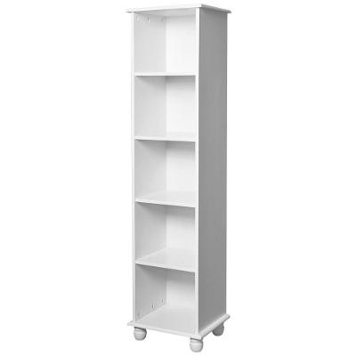 Torre Antique Alta Lateral 4 Prateleiras Laca Branca