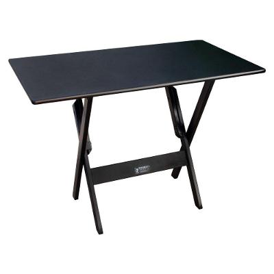 Mesa Dobrável Madeira 70x110 Preta Cor: Preto