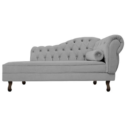 Diva Recamier Diana 140cm Lado Esquerdo Corano Cinza