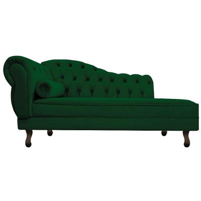 Diva Recamier Diana 140cm Lado Direito Suede Verde