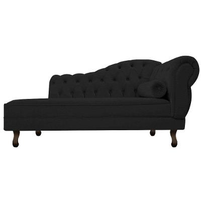 Diva Recamier Diana 160cm Lado Esquerdo Corano Preto