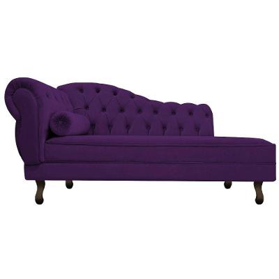 Recamier Diana 160cm Lado Direito Suede Roxo