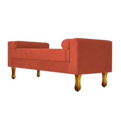 Recamier Félix Casal 140cm Suede Terracota
