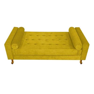 Recamier Félix Casal 140cm Suede Amarelo