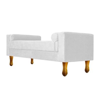 Recamier Félix Casal 140cm Suede Branco