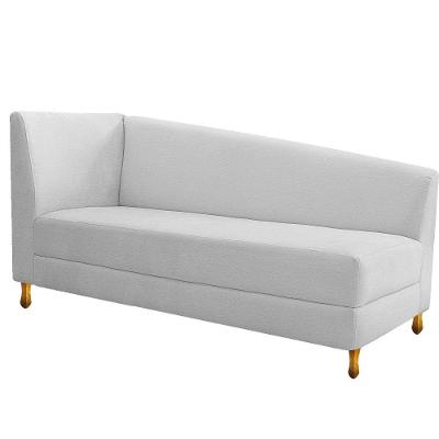 Recamier Valéria 185cm Lado Direito Corano Branco Doce Sonho