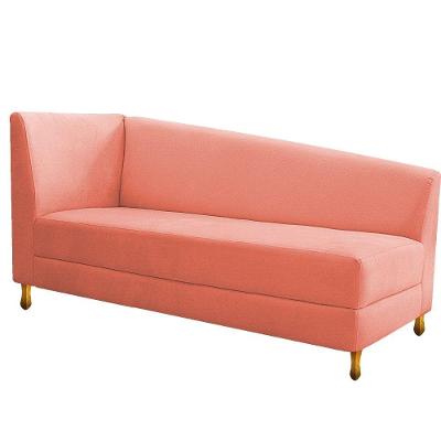 Recamier Valéria 160cm Lado Direito Suede Coral Adj Decor