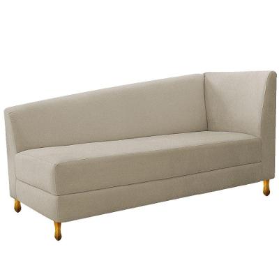 Recamier Valéria 185cm Lado Esquerdo Suede Bege Doce Sonho