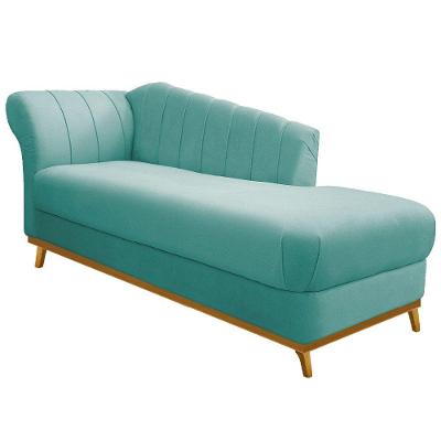 Recamier Vanessa 160cm Direito Suede Azul Tiffany Doce Sonho