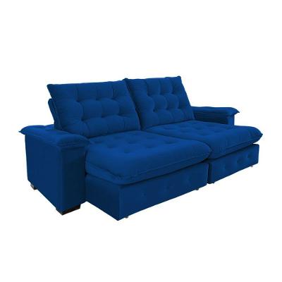 Sofá Coliseu 2.00m Retrátil E Reclinável Super Pillow - Azul
