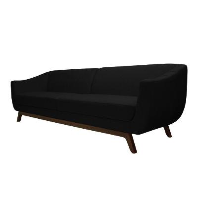 Sofá Boomer 230 cm Corano Preto - Gran Belo