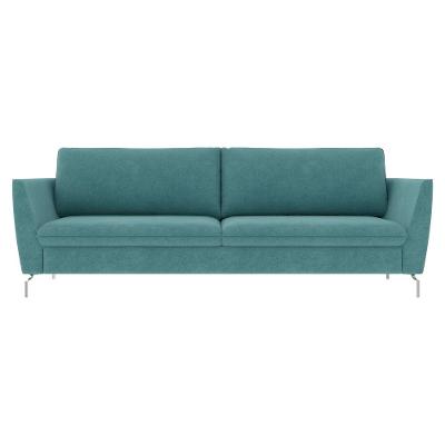 Sofá Decorativo 190cm Olívia Suede Turquesa Gran Belo