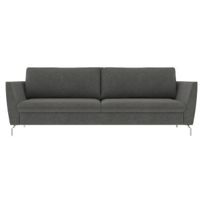 Sofá Decorativo 190cm Olívia Suede Grafite Gran Belo