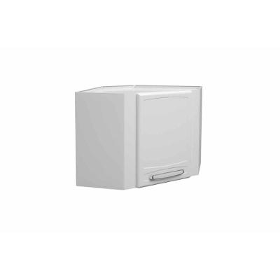 Armário Aéreo Cozinha Modulado  Canto Oblíquo Evidence 7013 c/ 1 Porta Branco - Bertolini