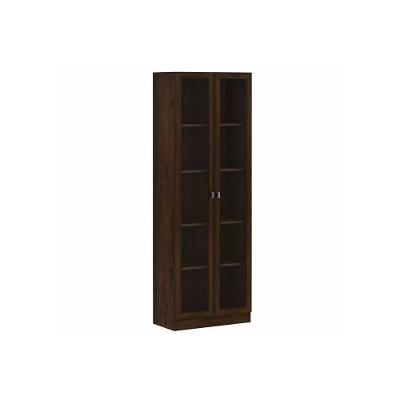 Armário de Escritório ME4115 c/ 2 Portas c/ Vidro Amêndoa - Tecno Mobili