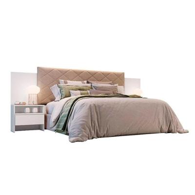 Cabeceira Cama Box Madeirado Casal Everest Plus c/ 2 Gavetas Branco - Novo Horizonte