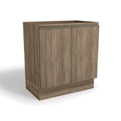 Balcão de Cozinha  Maxxi G744 c/ 2 Portas s/ Tampo 80cm Nogal - Kappesberg