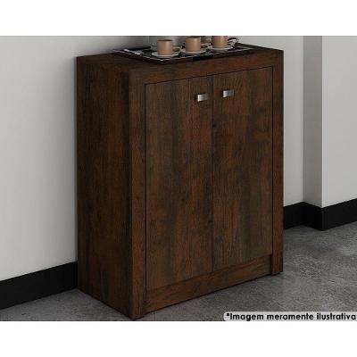 Balcão de Escritório ME4103 c/ 2 Portas Rústico - Tecno Mobili