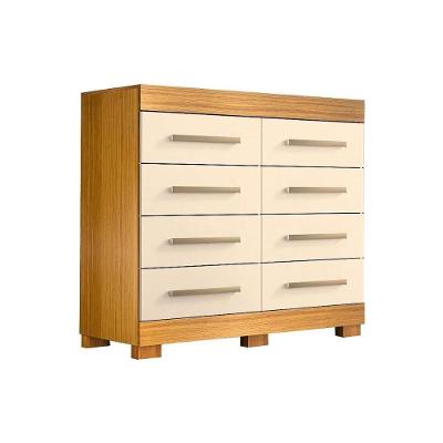 Cômoda Casal Nalu c/ 8 Gavetas Nature/Off White - ACP