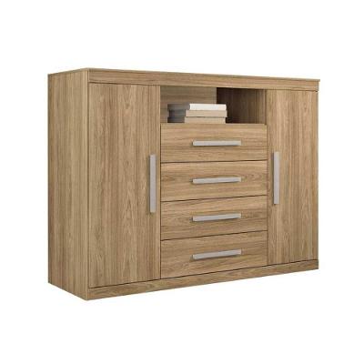 Cômoda Casal Master 2 Portas +1 nicho e 4 Gavetas Atacama - Santos Andirá