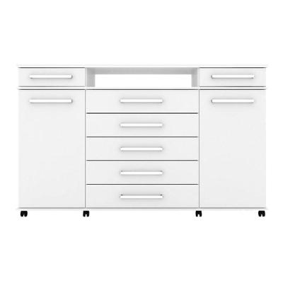 Cômoda de Quarto London c/ 2 Portas e 7 Gavetas Branco - Demóbile