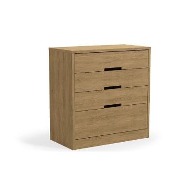 Cômoda Solteiro S824 c/ 4 Gavetas Queen -  Suede Freijó - Kappesberg