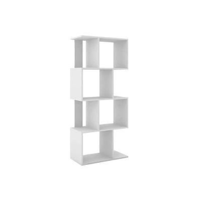 Estante de Livros ESM218 c/ 4 Nichos Branco - Movelbento