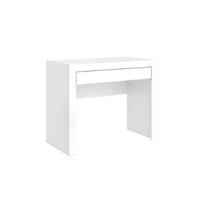 Escrivaninha p/ Escritório MSM421 c/ 1 Gaveta Branco - Movelbento