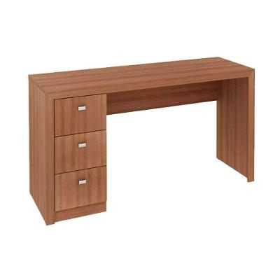 Mesa de Computador ME4102 c/ 3 Gavetas Amêndoa - Tecno Mobili